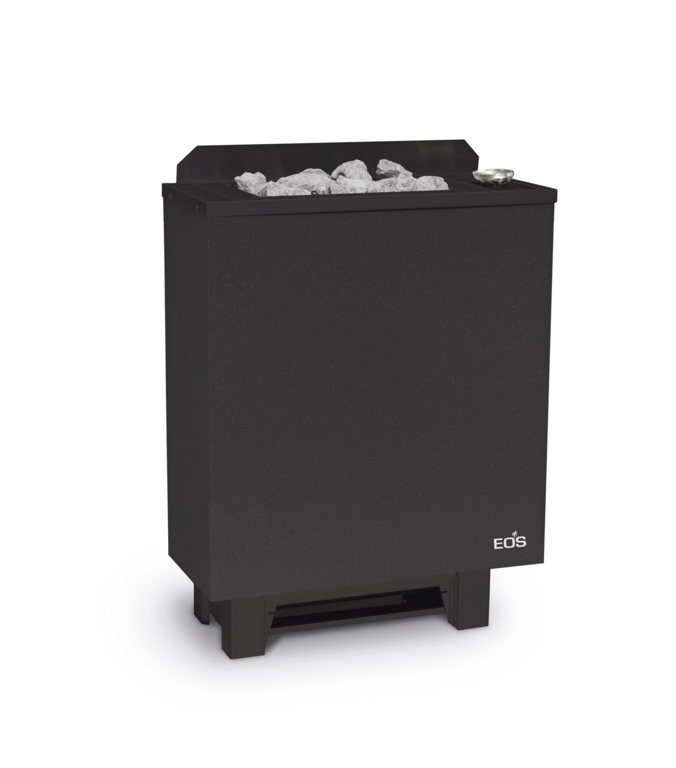 Saunaofen EOS Bi-O Gracil black 9,0 kW mit Verdampfer, Standofen schwarz-matt