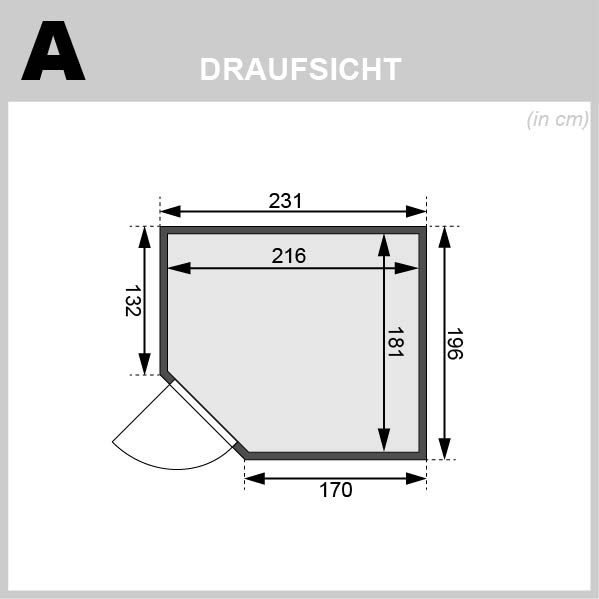 Karibu Sauna Ava - 231x196 cm, 68 mm Multifunktionssauna (Sauna / Infrarotkabine) | Ofen finnisch + IR-Strahler