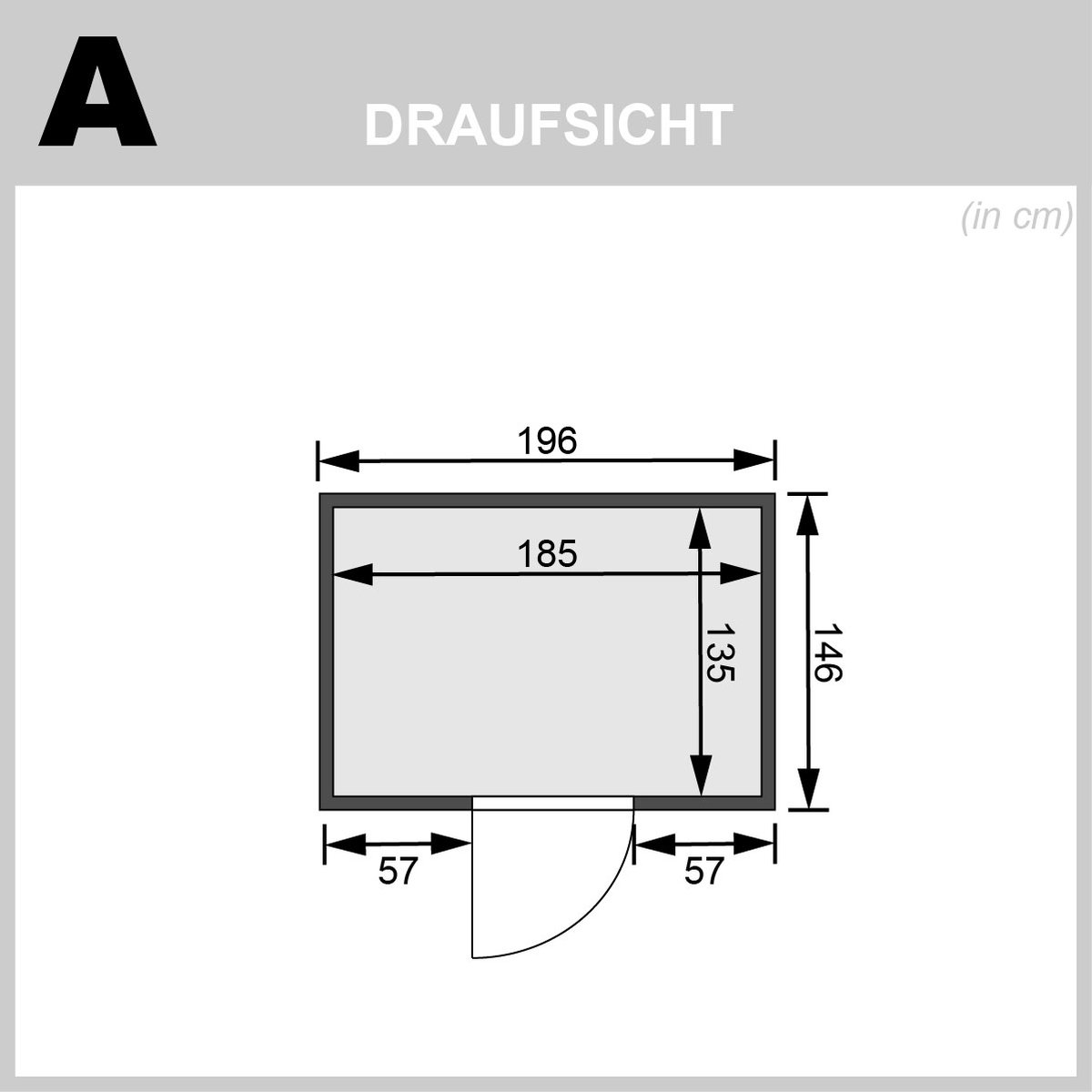 Karibu Sauna Sonja - 196 x 146 cm, 38 mm Massivholz | Energiespartür | ohne Ofen