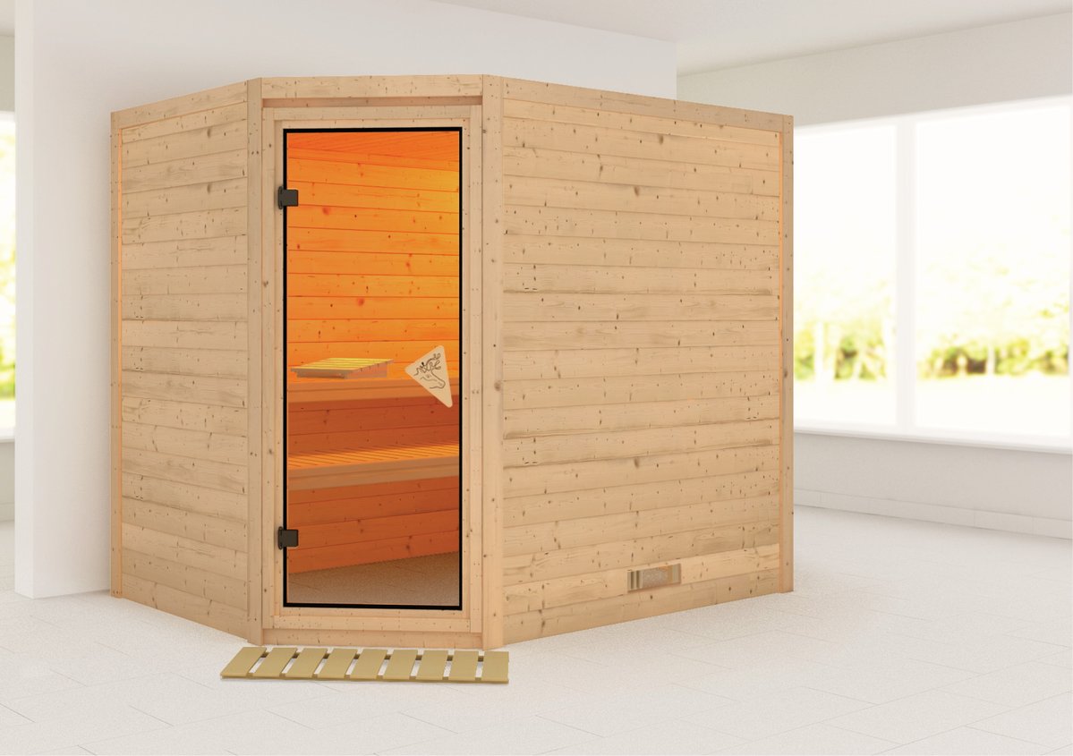 Karibu Sauna Tanami - 231x196 cm, 38 mm Massivholz | ohne Ofen