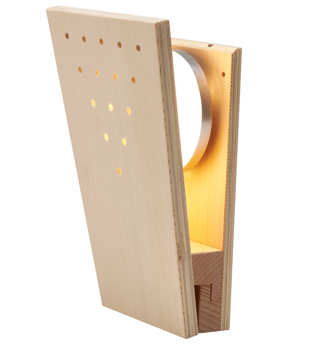 Sauna-Holzleuchte Moris 4W LED 230V, Ahorn, von Infraworld